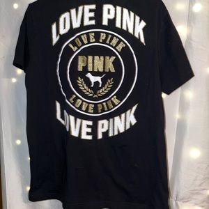 Black and Gold Love Pink T-Shirt